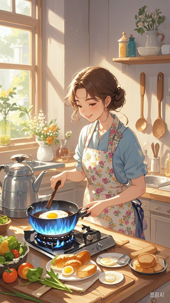 公与淑婷厨房的猛烈进出，一场烹饪的冒险-第1张图片