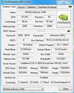 geforce 310m探索 NVIDIA GeForce 310M 的性能与潜力-第2张图片