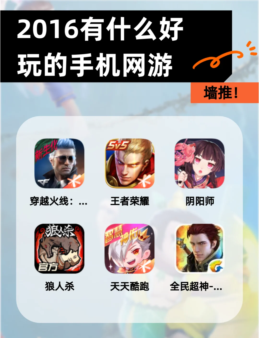 2013年手机网游排行榜前十名网络游戏