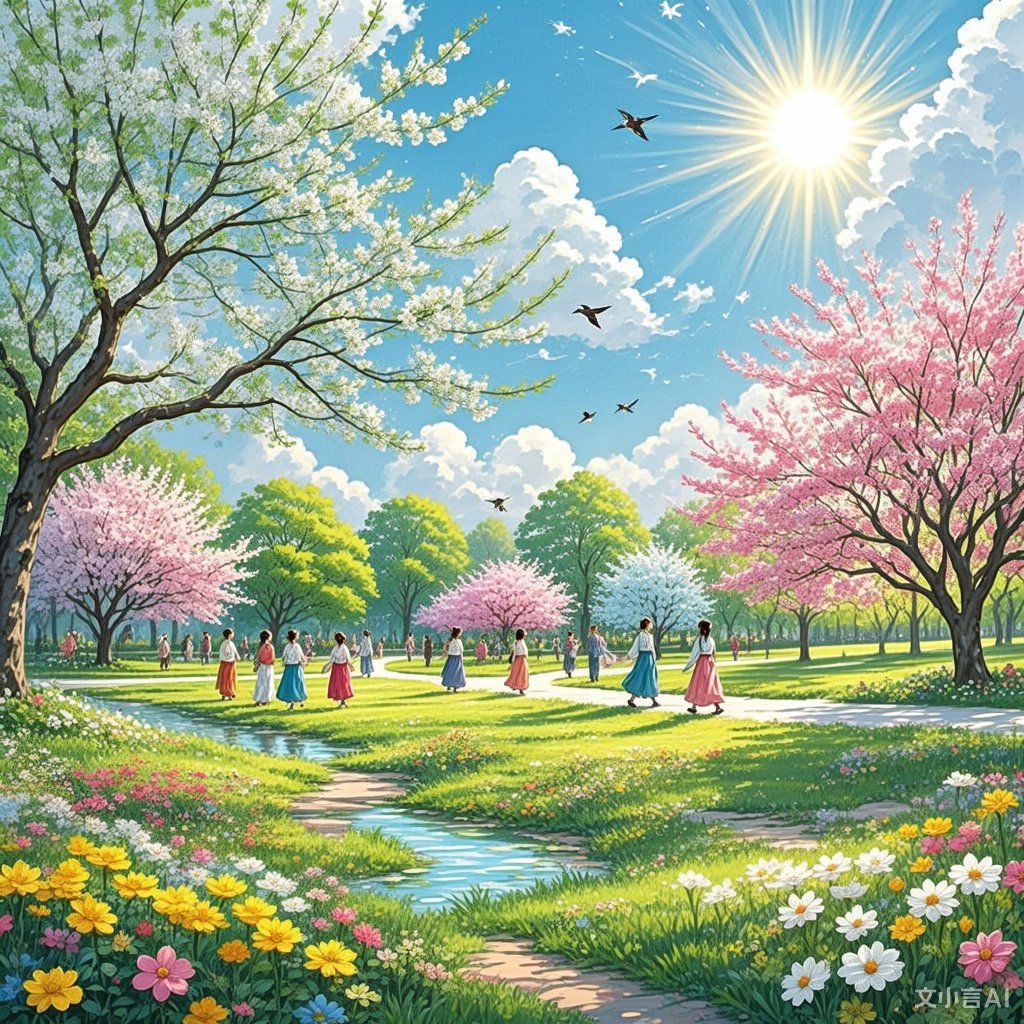 芳草萋萋鹦鹉洲芳草萋萋——绿意盎然的自然画卷