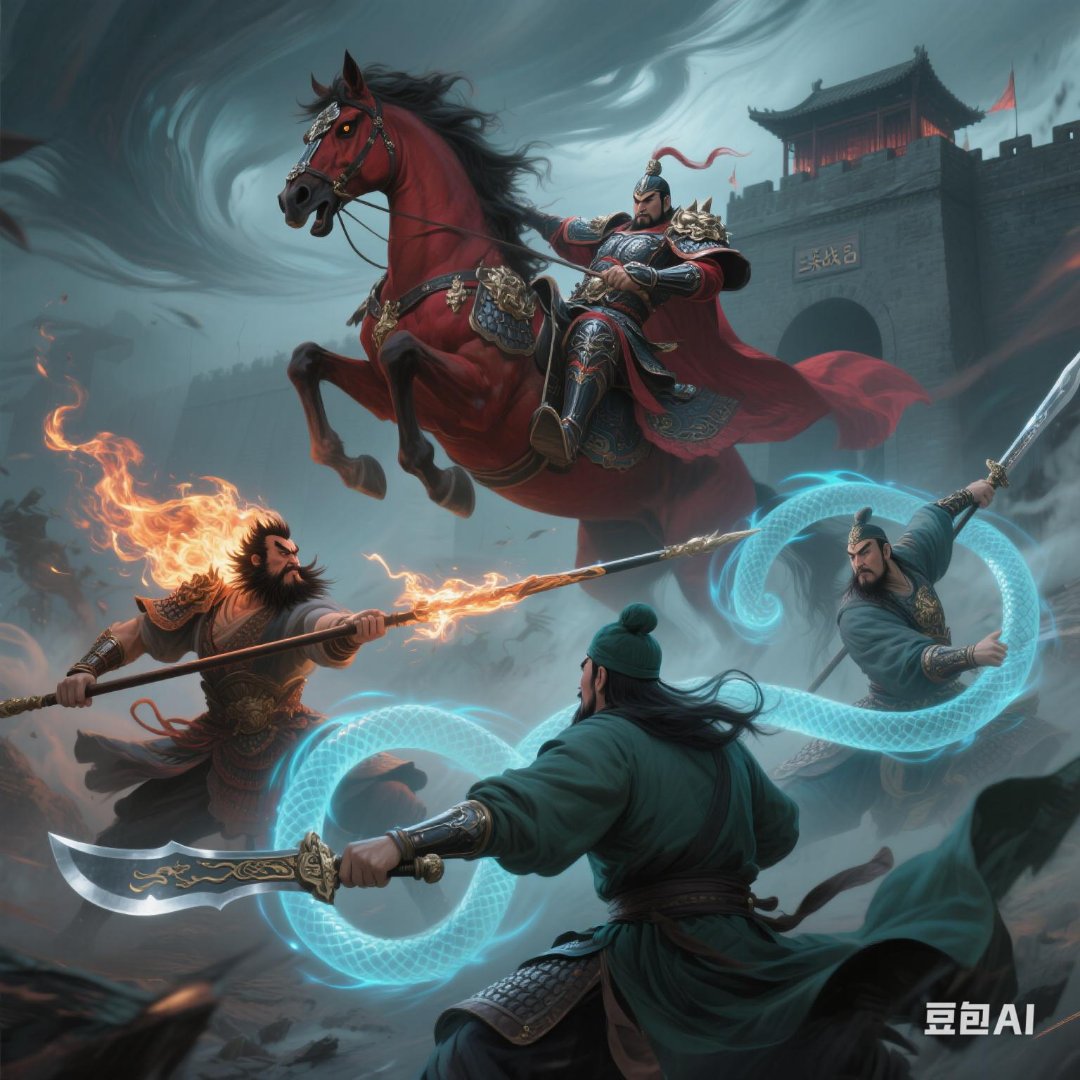 三国志12武将单挑三国志中的英勇对决，武将单挑的热血瞬间-第3张图片