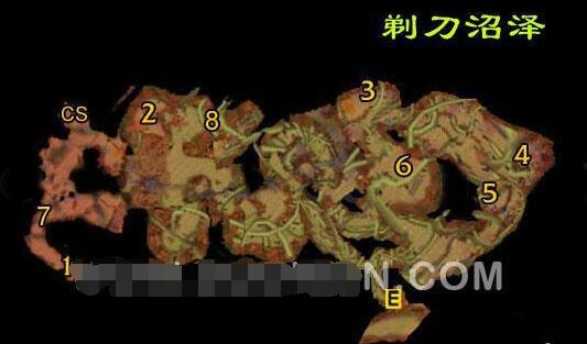 死雾沼泽隐藏奖励死雾沼泽攻略，高清地图指引你穿越迷雾-第3张图片