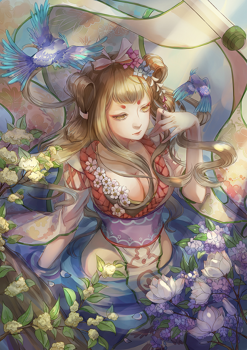 花鸟卷呱为了模仿花鸟卷引起了花鸟卷，一幅生动的自然画卷-第2张图片