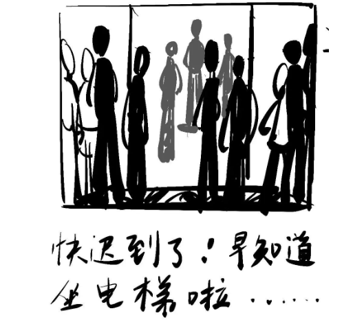 电梯美女搞笑电梯偶遇，一次美丽的邂逅-第1张图片