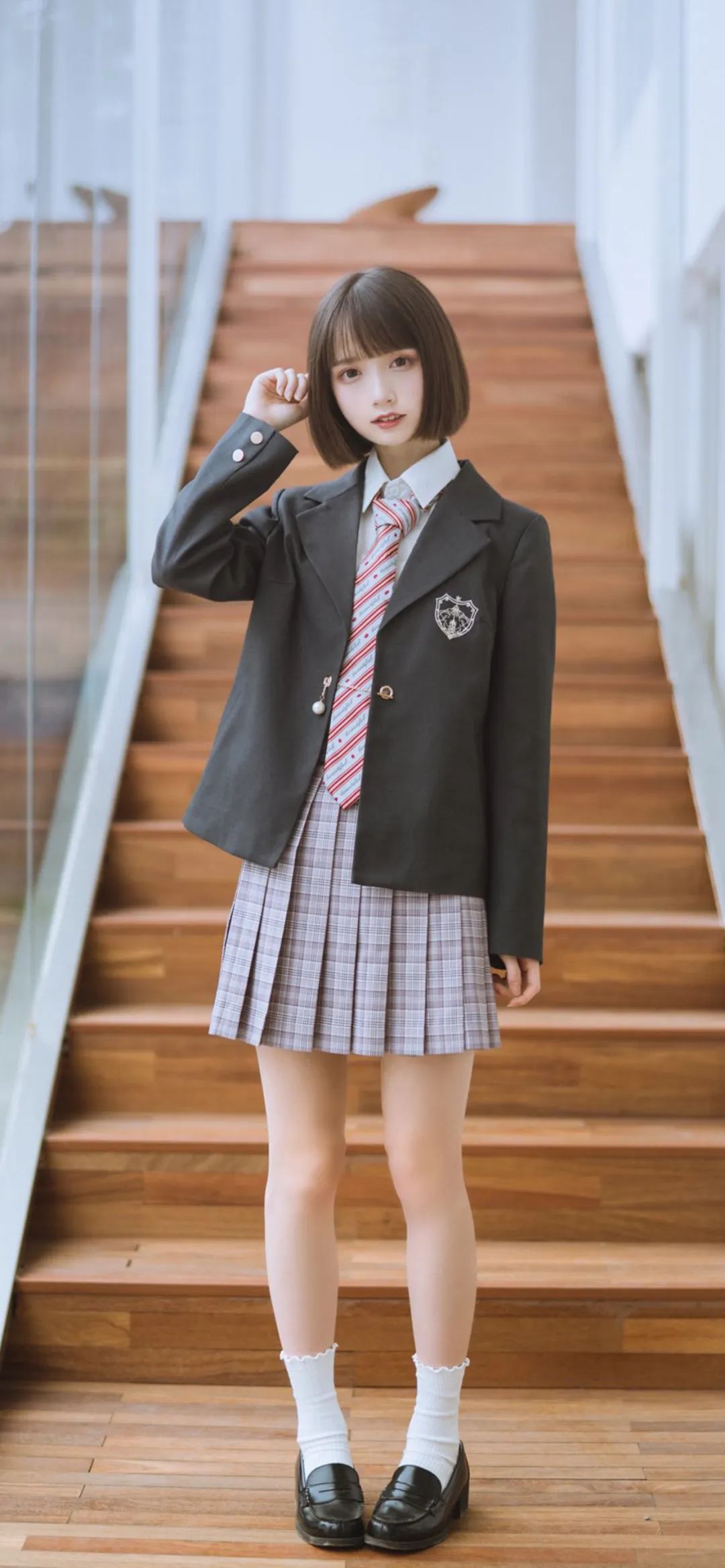 JK制服下的独特视角，从JK底部的视角看世界