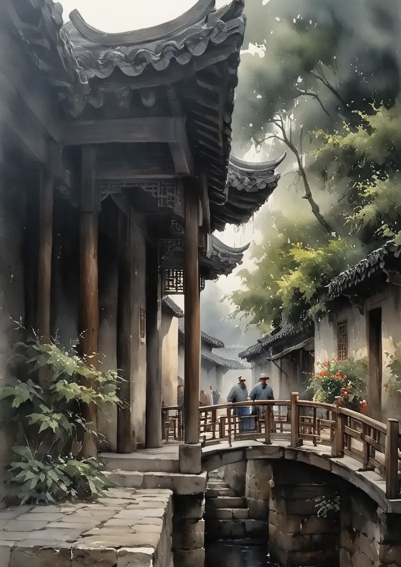 江南百景图中的苏州水井，古韵与现代的交融-第3张图片
