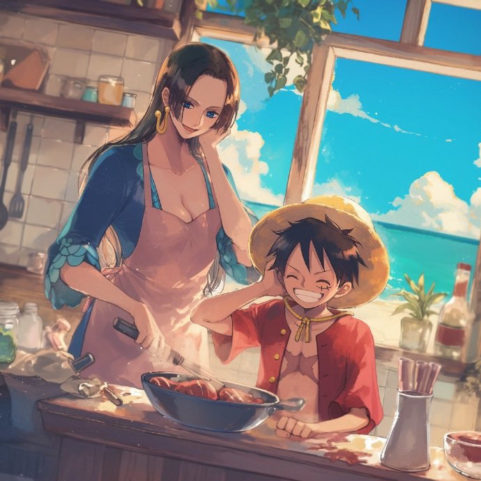 海贼王，路飞与女帝的冒险篇章-第2张图片